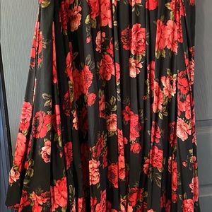Torrid rose high low maxi skirt